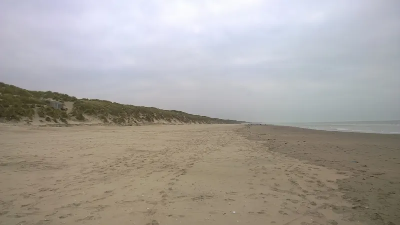 Het grote strand van Le Touquet-Paris-Plage bij eb
