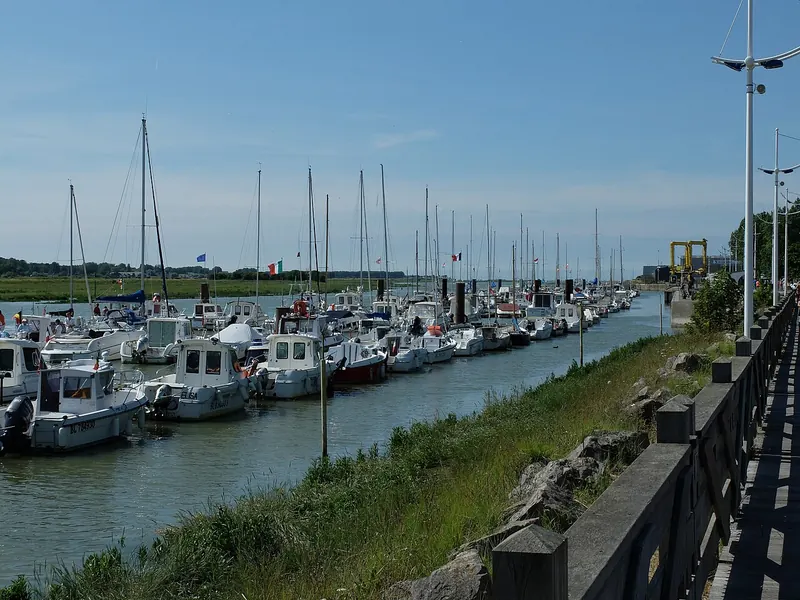Fishing boats in the port of Étaples, on the Canche