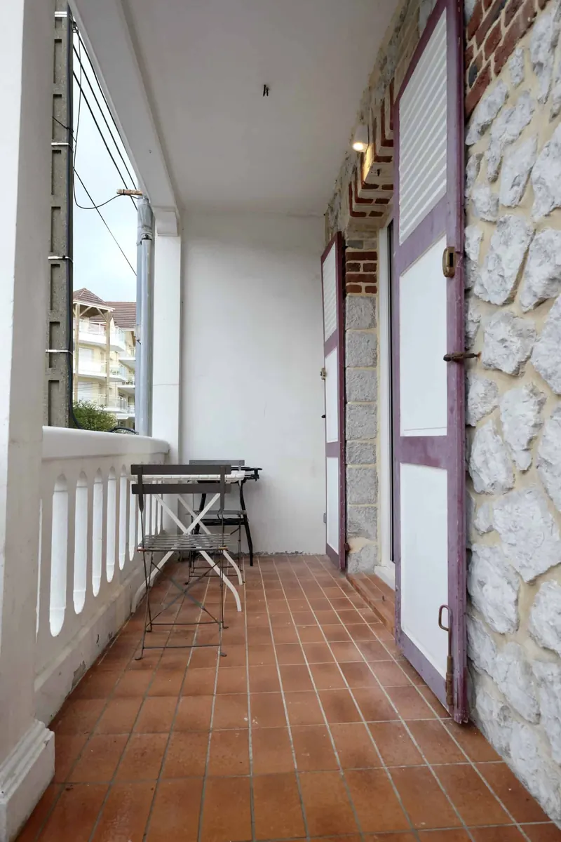 Terrasse privative avec barbecue, location au Touquet